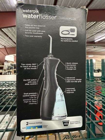 Waterpik Cordless Plus Water Flosser Cordless Plus, Rechargeable, Dual Pressure - Roller Auctions