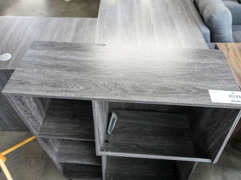 Modern Wood Finish Open Shelf Bookcase, 30” x 14” - Roller Auctions