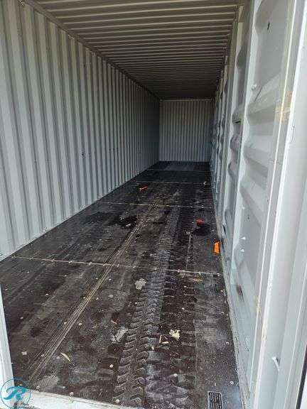New 2026 40' Steel Storage Container, High Cube, 9'6" H X 8' W, (4) Double Door Side Openings - Roller Auctions