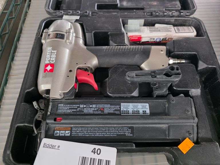 Porter Cable BN200C 2 Inch 18 Gauge Brad Nailer With Case - Roller Auctions