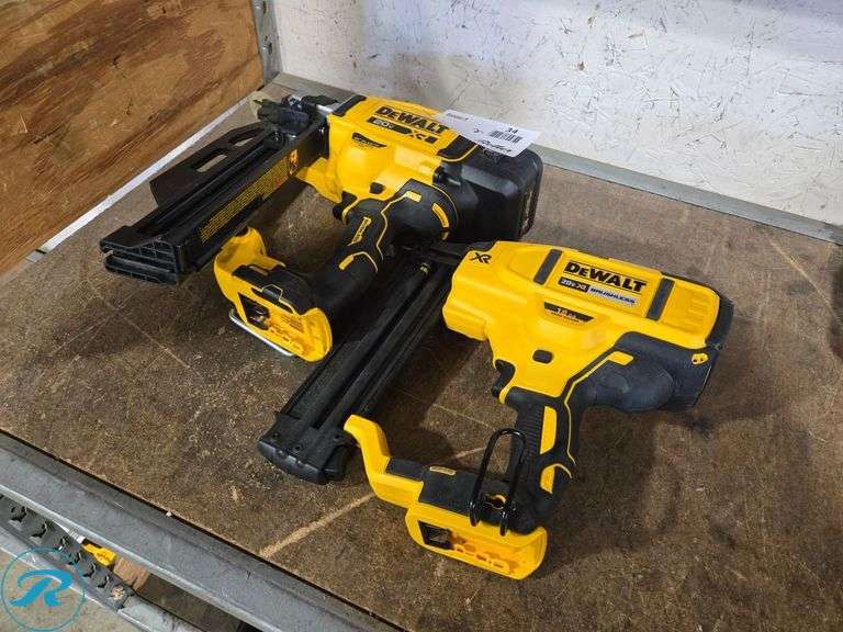 (2) Dewalt DCN680, DCN920 Cordless Nailers, 20V