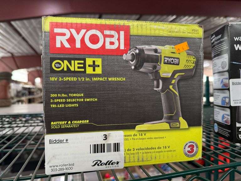 Ryobi P261 18V 3-Speed 1/2 In. Impact Wrench