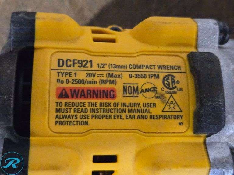 (3) Dewalt DCF921, DCF840, DCF809 Cordless Impact Tools, 20V - Roller Auctions