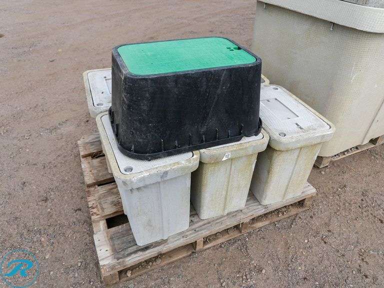 (6) Polymer Concrete Enclosure Boxes, 20" L x 13" D x 18" H - Roller Auctions