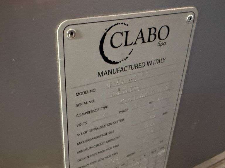 Orion Clabo EVO G9 S1 Gelato Refrigerated Display Case, 220V, 1ph - Roller Auctions