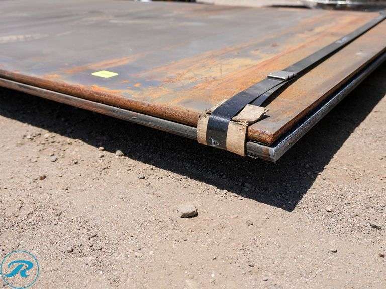 (2) New Pieces of Steel Road Plate, 60" x 99", 3/4" Thickness - Roller Auctions
