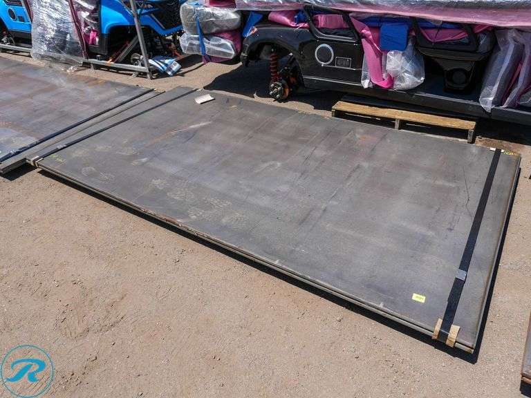 (2) New Pieces of Steel Road Plate, 60" x 110", 3/4" Thickness