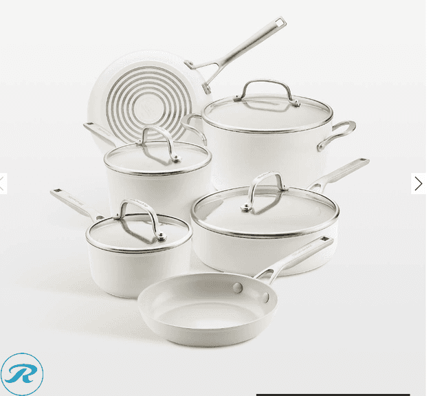 KitchenAid Hard-Anodized Ceramic Induction Cookware Set 10pc - New/Open Box