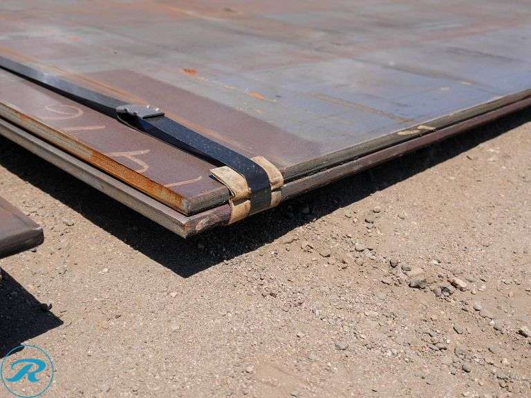 (2) New Pieces of Steel Road Plate, 60" x 117", 3/4" Thickness - Roller Auctions