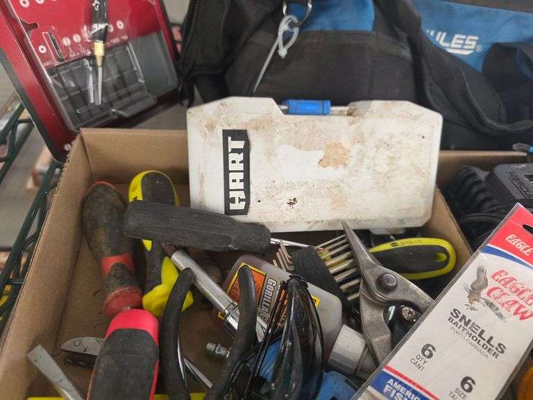 Hercules 20V Cordless Drill, Husky Precision Screwdriver Set, Hand Tools, Tool Bag, Chargers - Roller Auctions