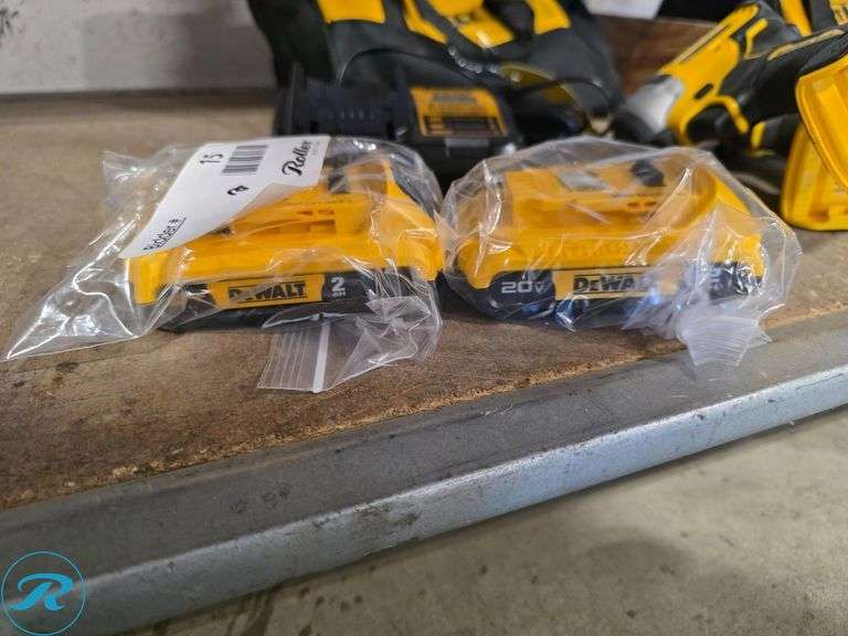 DeWalt DCF809 Cordless Impact Driver, DCD794 Cordless Drill Driver, Charger, (2) Batteries, Bag - Roller Auctions