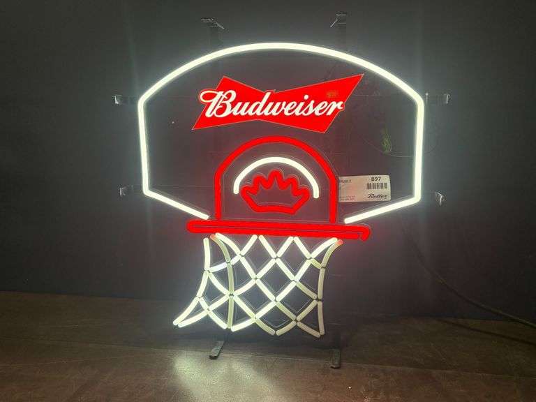 Budweiser Basketball Lighted Sign