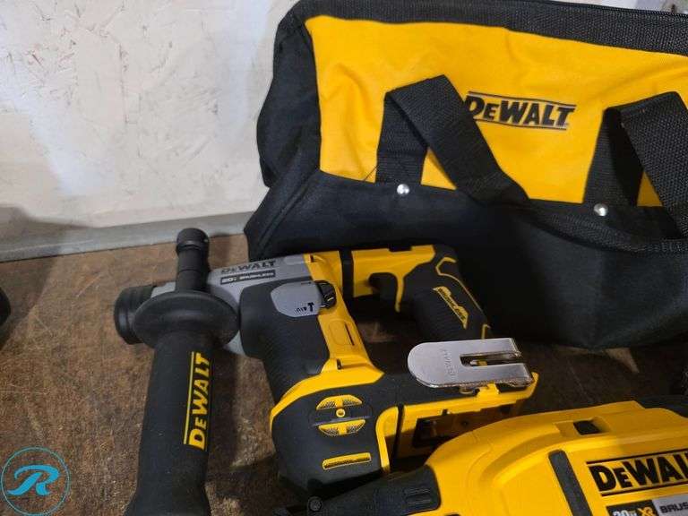 (3) Dewalt 20V Cordless Power Tools with Charger and (1) Battery - Roller Auctions
