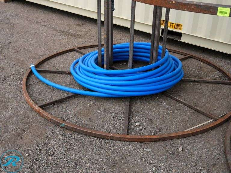 (3) Metal Cable Spools with Dura-Lite 1 1/4" Plastic Cable - Roller Auctions
