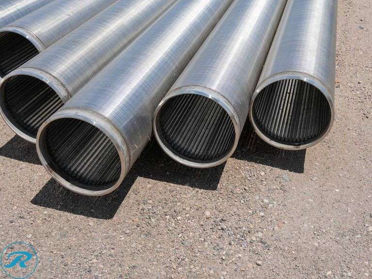 (7) Stainless Steel Sections of Pipe, 20' Long and 12" Diameter - Roller Auctions