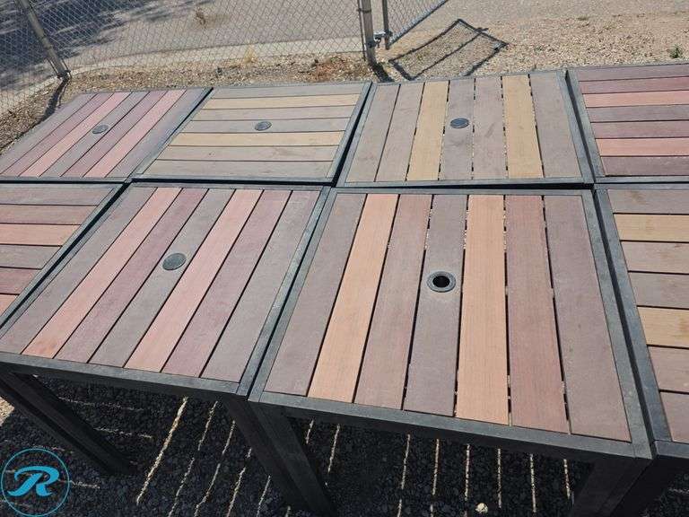 (10) Outdoor Tables, 29.5" x 29.5" - Roller Auctions