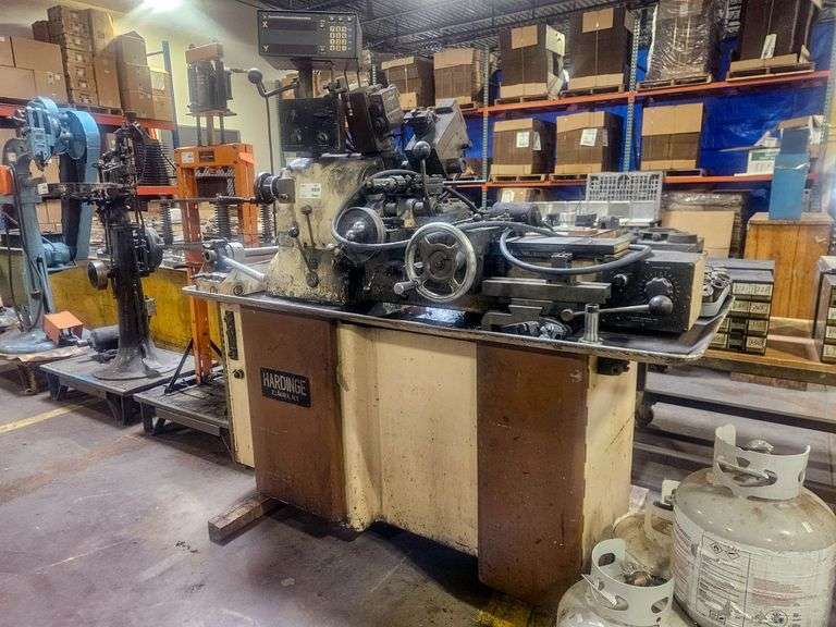 Hardinge HC Lathe, 440V, 3 Phase, Digital Readout, Tooling Included - Roller Auctions