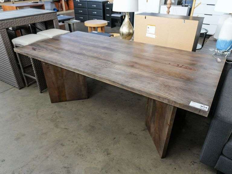 Wood Rectangular Dining Table, 80" x 40"