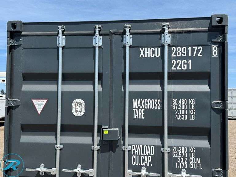 New 2026 20' Steel Storage Container, 8'6" High, 8' Wide, Forklift Pockets - Roller Auctions