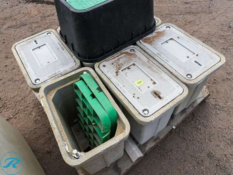 (6) Polymer Concrete Enclosure Boxes, 20" L x 13" D x 18" H - Roller Auctions