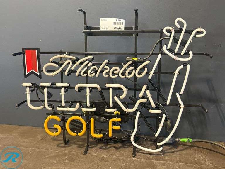 Michelob Ultra Golf Bag Neon Sign (Inoperable)