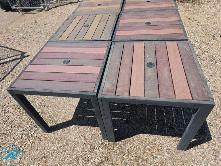 (10) Outdoor Tables, 29.5" x 29.5" - Roller Auctions