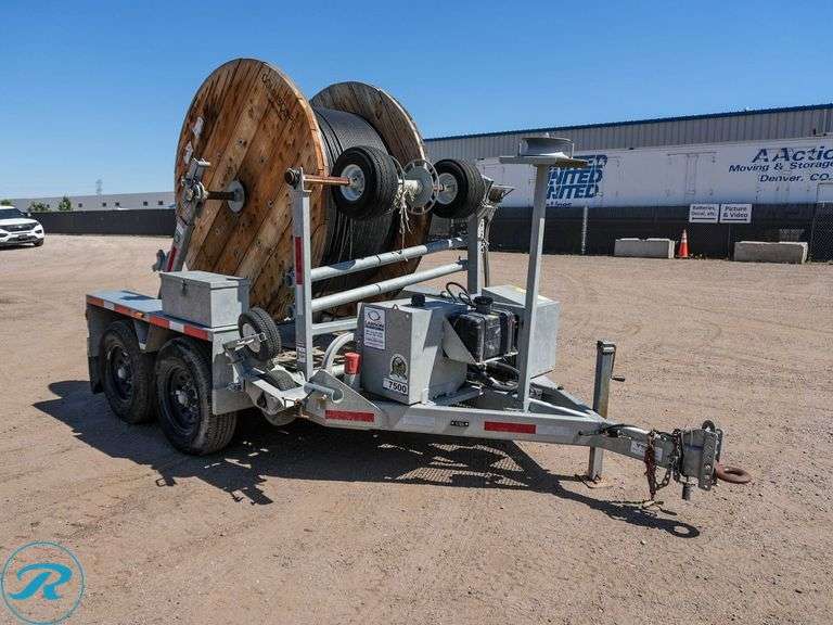 2021  Larson  7500G   T/A Hydraulic Fiber Optic Reel Trailer - Roller Auctions