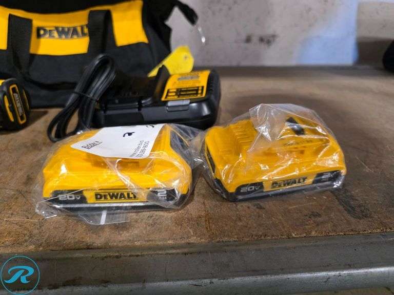 DeWalt DCD794 Cordless Drill Driver, DCF809 Cordless Impact Driver, 20V, (2) Batteries and Bag - Roller Auctions
