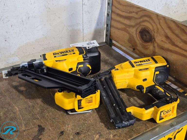 (2) Dewalt DCN930 and DCN680 Cordless Nailers, 20V