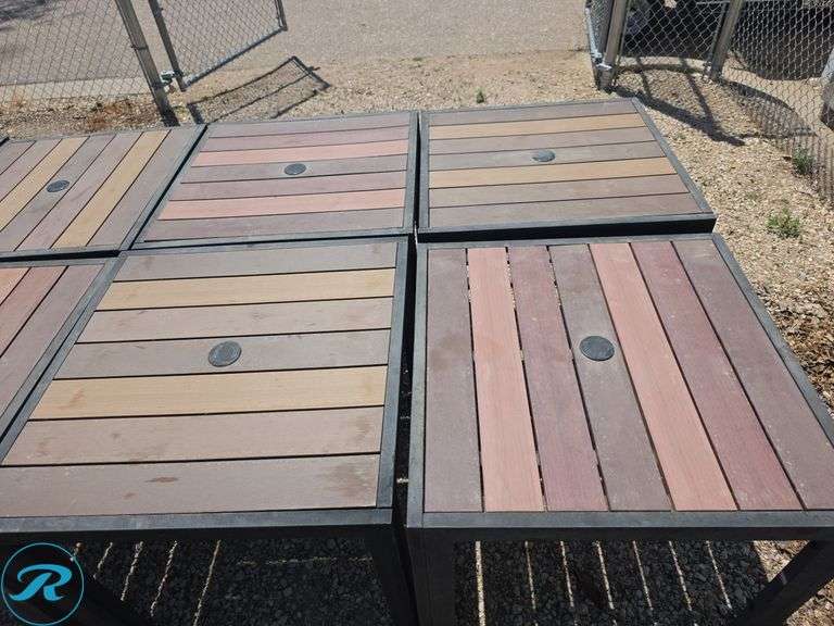 (10) Outdoor Tables, 29.5" x 29.5" - Roller Auctions