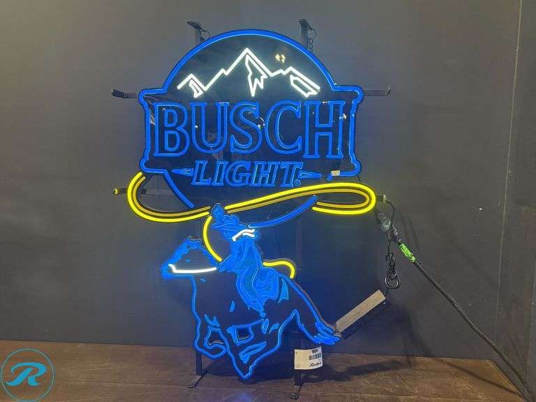 Busch Light Cowboy Lighted Sign