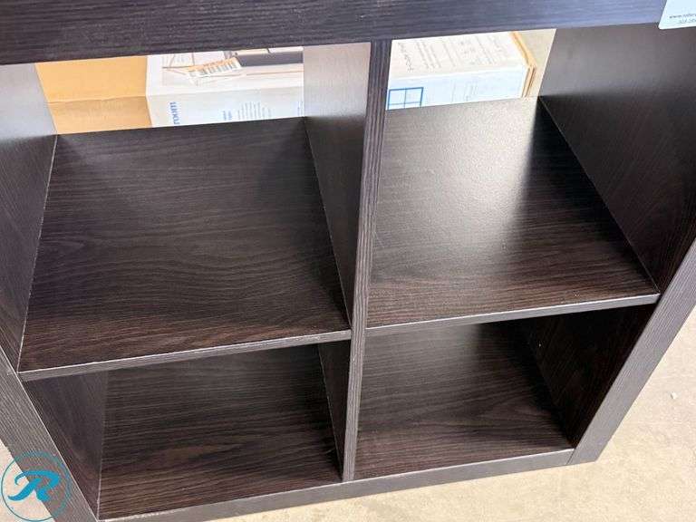 Black 4-Cube Storage Unit, 31" x 30.5" x 15.5" - Roller Auctions