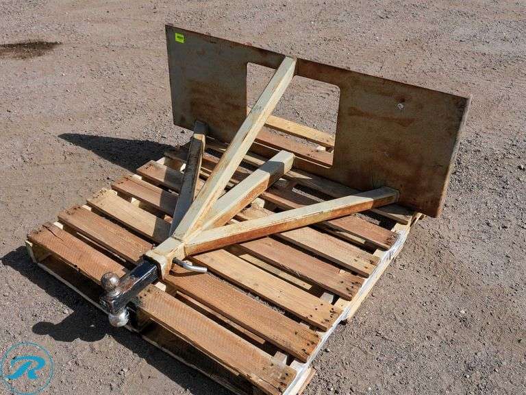 Hitch Attachment to Fit Skid Steer Loader With 2" and 2-5/16" Ball