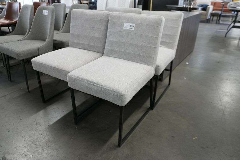 (4) Fabric Upholstered Dining Side Chairs