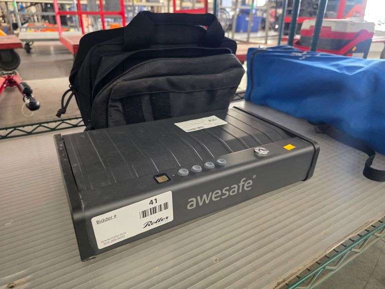 Awesafe Electronic Lock Box With Keypad and Carrying Case