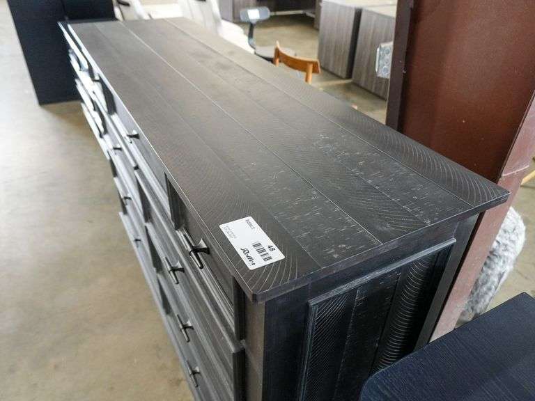 Coaster 222883 9-Drawer Dresser, Dark Finish, 64” x 19” - Roller Auctions
