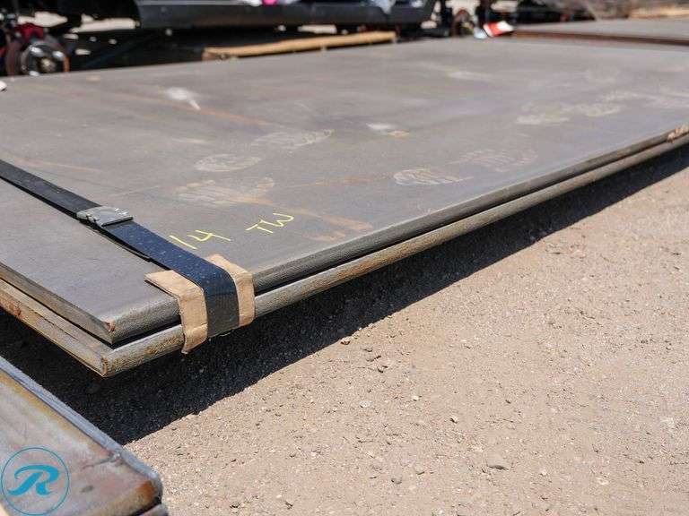 (2) New Pieces of Steel Road Plate, 60" x 110", 3/4" Thickness - Roller Auctions