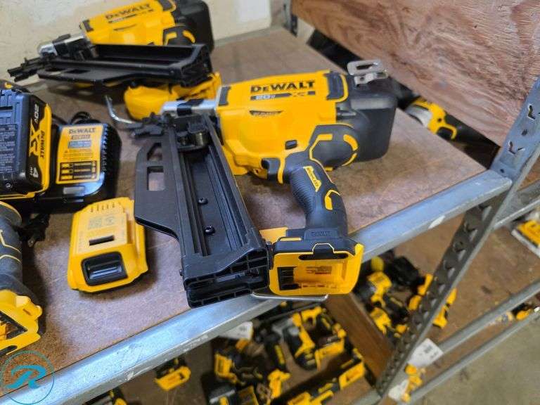 (9) Dewalt 20V Cordless Power Tools with Charger and (2) Batteries - Roller Auctions