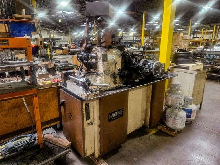 Hardinge HC Lathe, 440V, 3 Phase, Digital Readout, Tooling Included - Roller Auctions