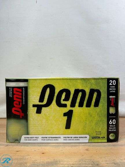 Penn Championship Tennis Balls, 20pk, 60 Balls - New - Roller Auctions