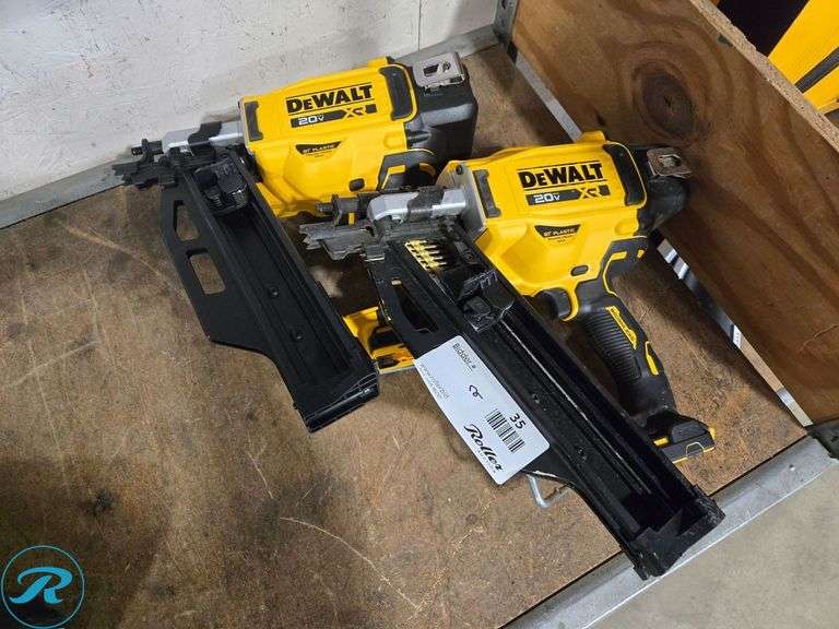 (2) Dewalt DCN920 20V Cordless Plastic Collated Framing Nailer