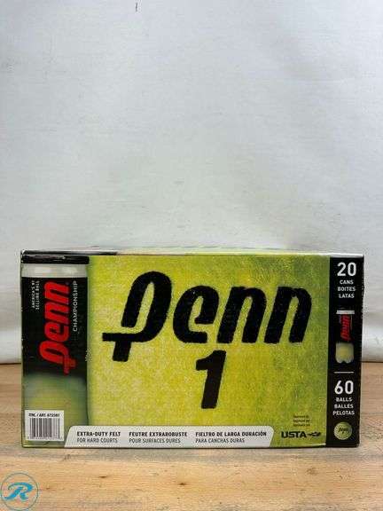 Penn Championship Tennis Balls, 20pk, 60 Balls - New - Roller Auctions