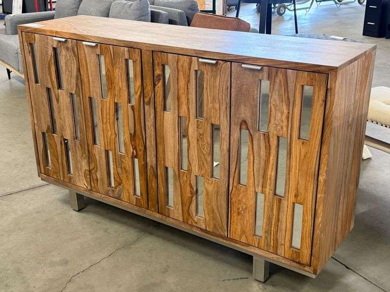 Coast To Coast Imports MEM #12951 Four-Door Wood Credenza, 54" x 16"