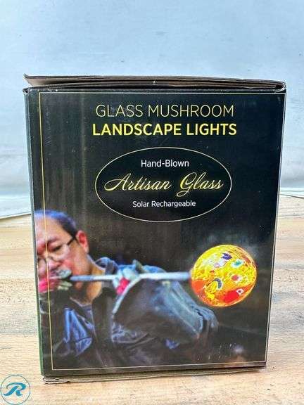 Infinity X1 Glass Solar Mushroom Landscape Lights - Like New/Open Box - Roller Auctions