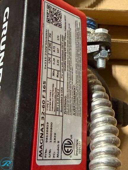 Grundfos Magna1 32-60F 165 Circulator Pump - Roller Auctions
