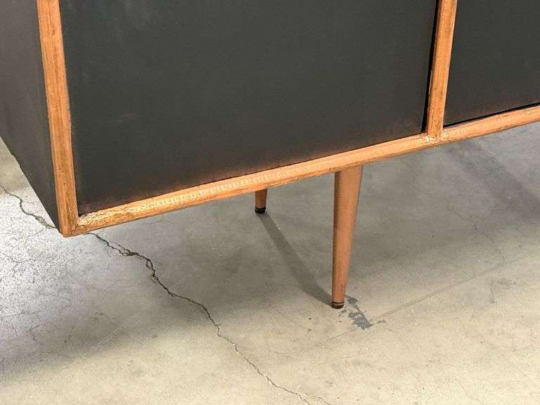 Wood Sideboard Cabinet With 6 Drawers And 2 Doors, 60in x 16in - Roller Auctions