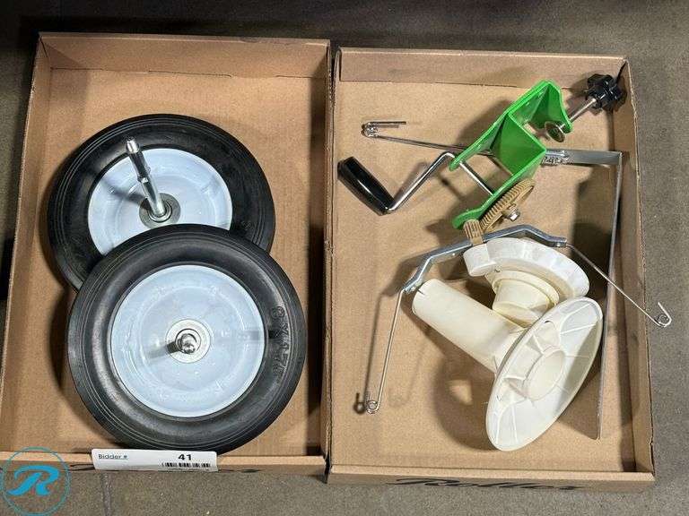(2) Wheel Assemblies and Yarn Ball Winder