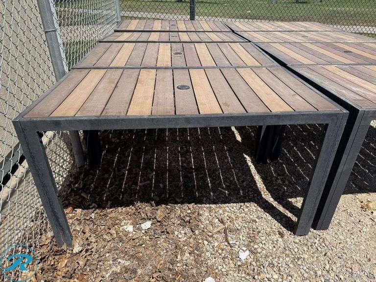 (8) Outdoor Tables, 29.5" x 53" - Roller Auctions