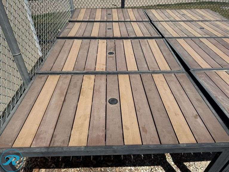 (8) Outdoor Tables, 29.5" x 53" - Roller Auctions