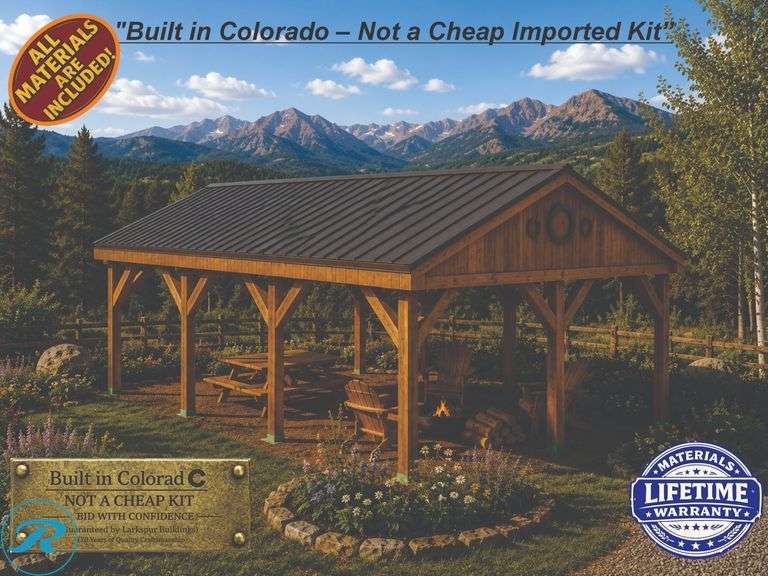 DIY - 20x30 Timber Pavilion / Carport Kit – All Materials Included
